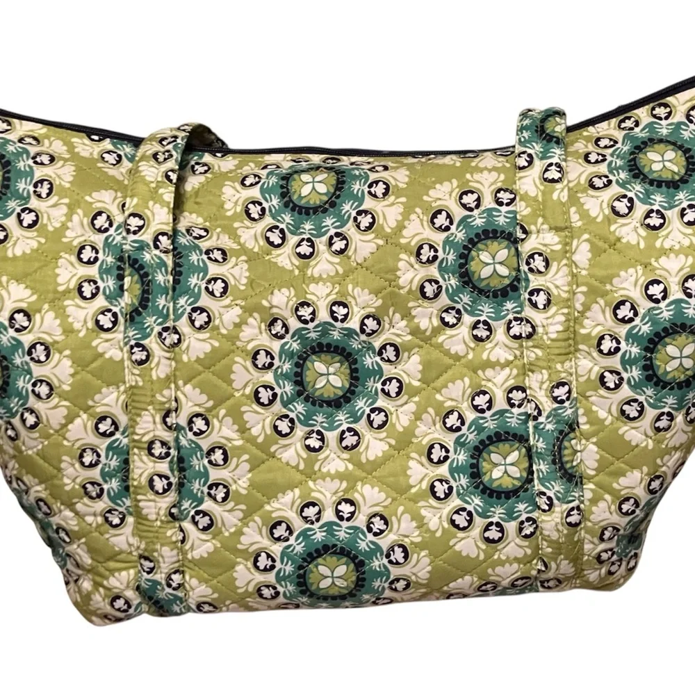 Vibrant Green Patterned‎ Tote by Vera Bradley